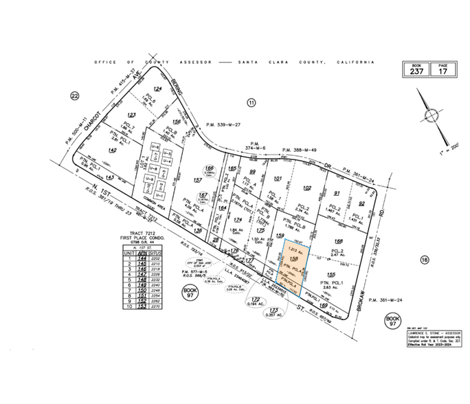 2040 N 1st St, San Jose, CA à vendre - Plan cadastral – Image 3 sur 3