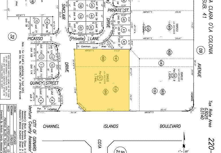 1611-1681 E Channel Islands Blvd, Oxnard, CA à louer - Plan cadastral – Image 2 sur 9