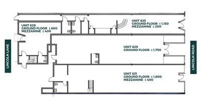 625-631 Lincoln Rd, Miami Beach, FL à louer Plan d’étage– Image 2 sur 2