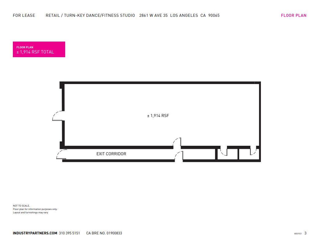 2861 W Avenue 35, Glassell Park, CA à louer Plan d’étage– Image 1 sur 1