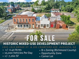 Plus de détails pour 1800 Broad St, Augusta, GA - Local commercial à vendre