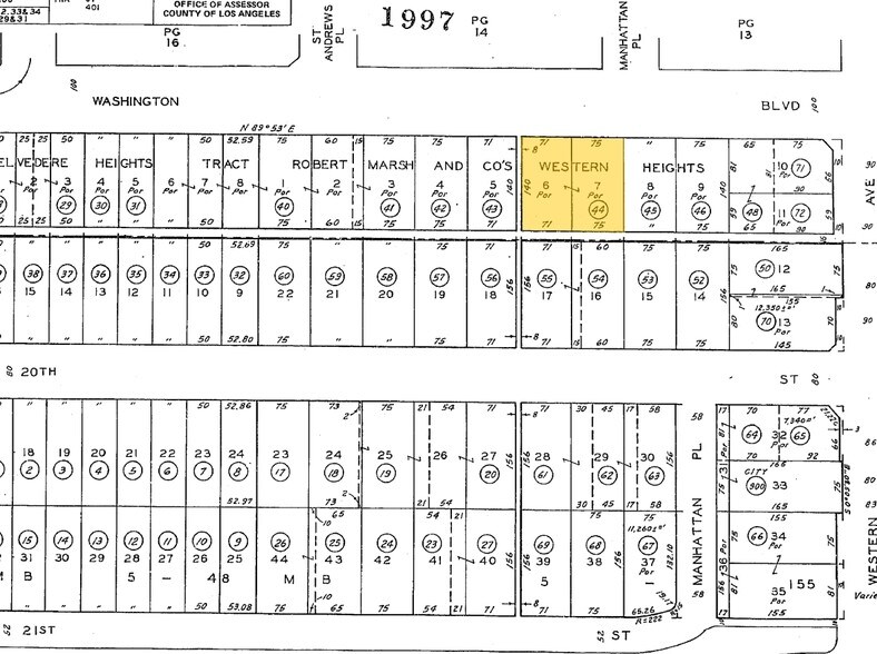 2240 W Washington Blvd, Los Angeles, CA à louer - Plan cadastral – Image 2 sur 10
