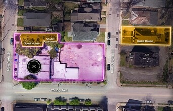 2258 Young Ave, Memphis, TN - Vue aérienne  vue de carte