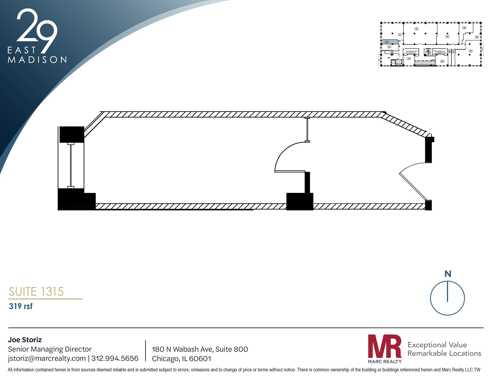 29 E Madison St, Chicago, IL à louer Plan d’étage– Image 1 sur 3