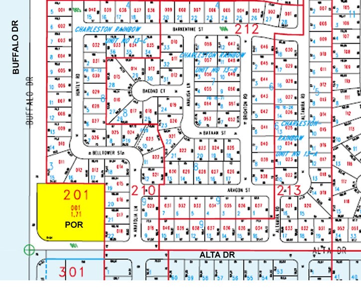 450-490 S Buffalo Dr, Las Vegas, NV à louer - Plan cadastral – Image 3 sur 21