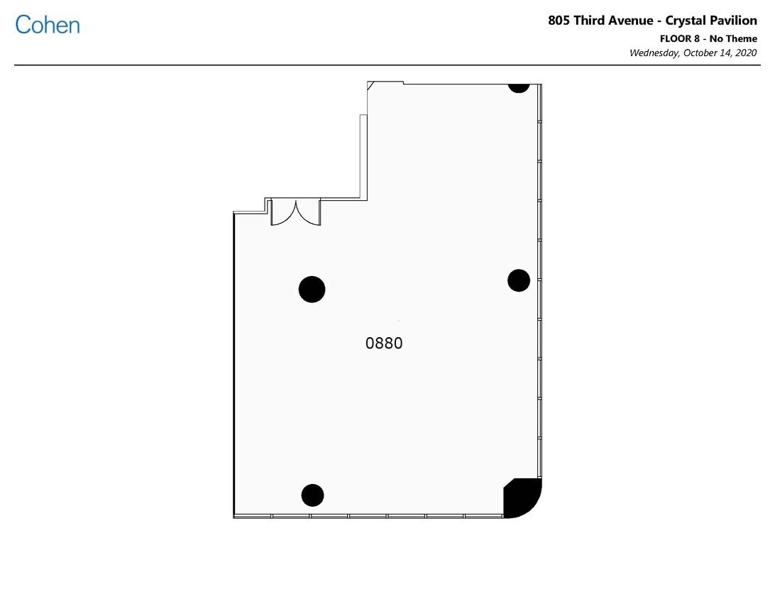805 Third Ave, New York, NY à louer Plan d’étage– Image 1 sur 1