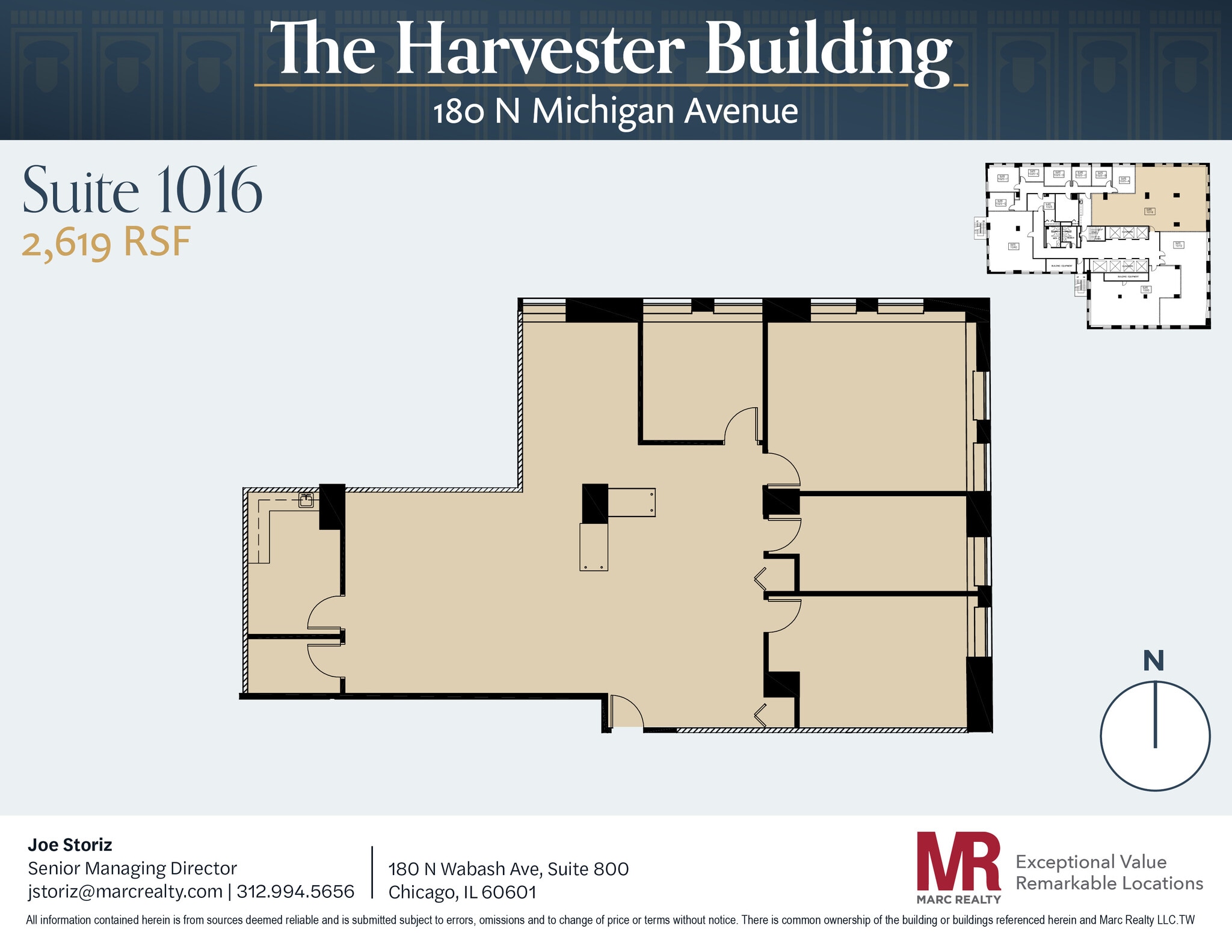 180 N Michigan Ave, Chicago, IL à louer Plan d’étage– Image 1 sur 1