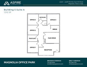 31368 Nichols Sawmill Rd, Magnolia, TX à louer Plan d’étage– Image 1 sur 2