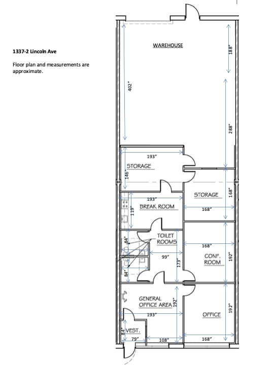 1320 Lincoln Ave, Holbrook, NY à louer Plan d’étage– Image 1 sur 6