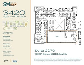 3420 Ocean Park Blvd, Santa Monica, CA à louer Plan d’étage– Image 1 sur 1