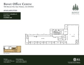 155 Bovet Rd, San Mateo, CA à louer Plan d’étage– Image 1 sur 1