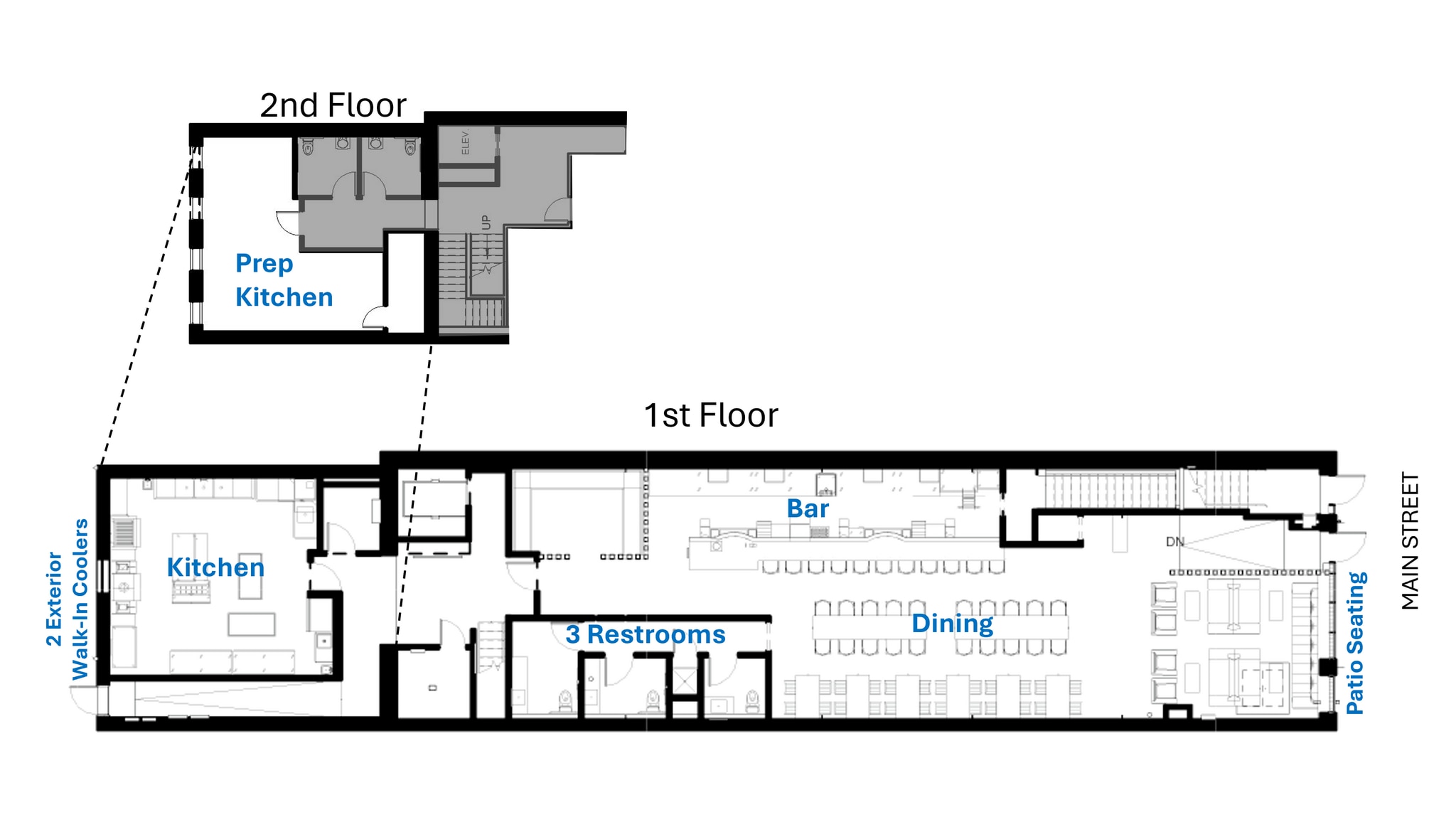 135 W Main St, Lexington, KY à louer Plan d’étage– Image 1 sur 1