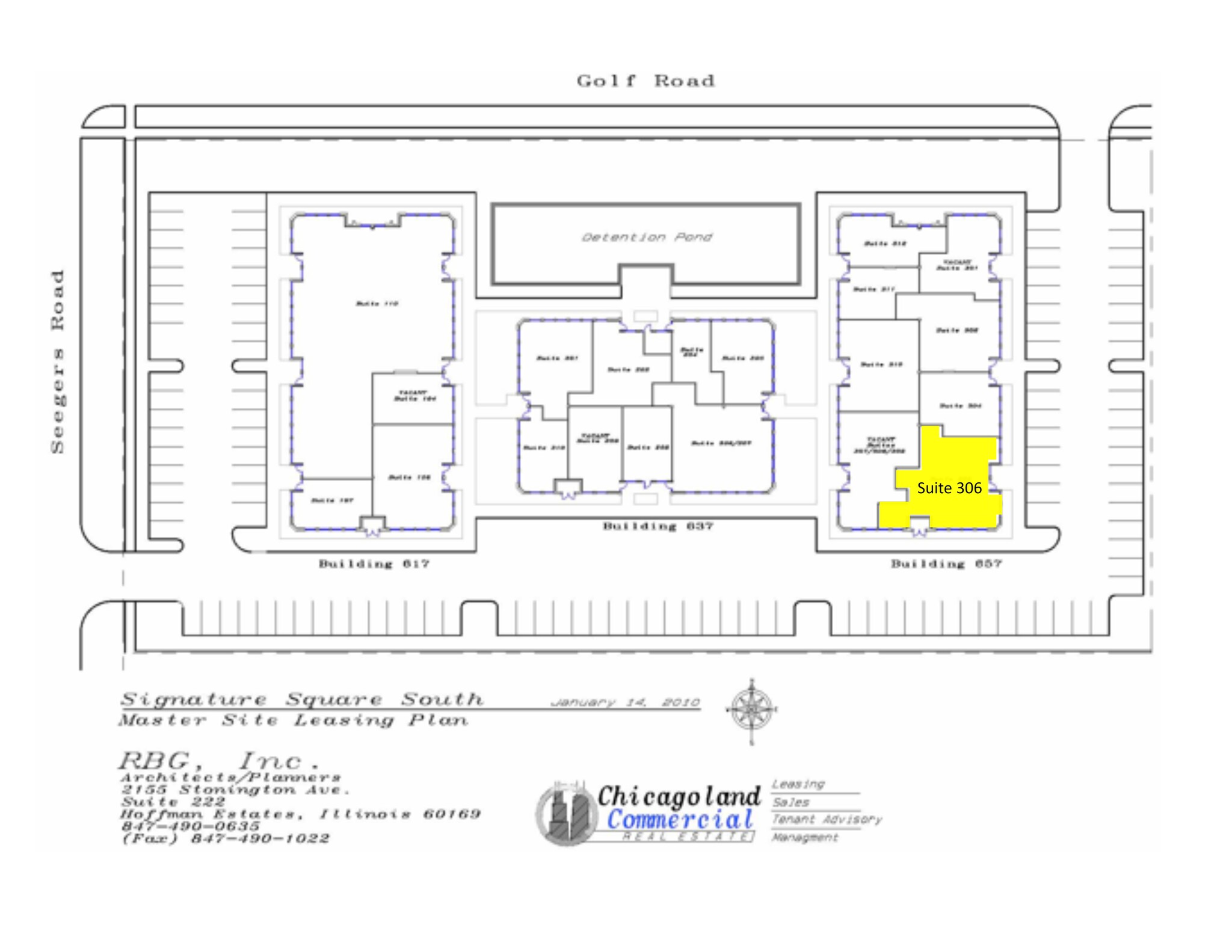657 E Golf Rd, Arlington Heights, IL à louer Plan de site– Image 1 sur 1