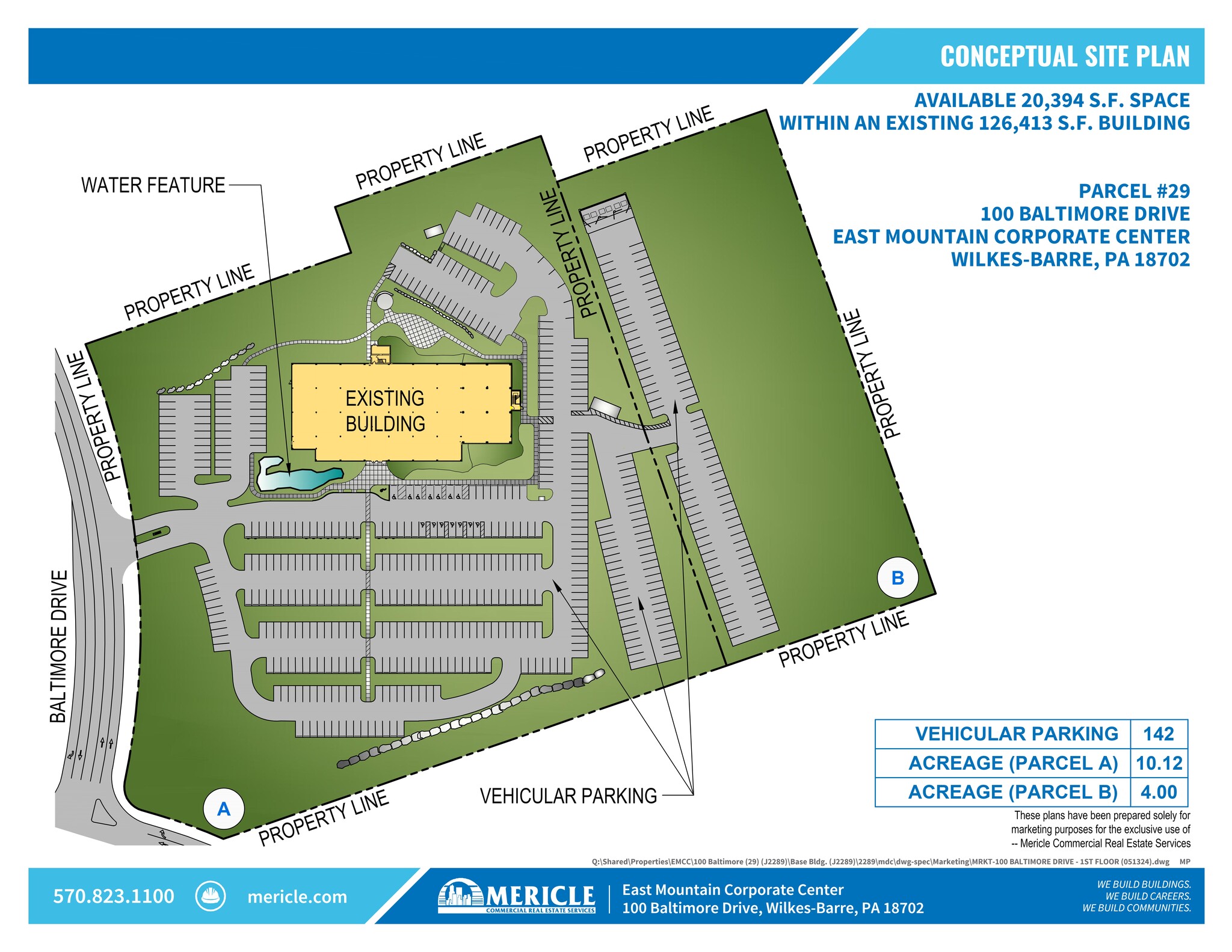 100 Baltimore Dr, Wilkes Barre, PA à louer Plan de site– Image 1 sur 7