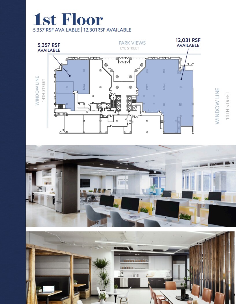 1350 Eye St NW, Washington, DC à louer Plan d’étage– Image 1 sur 2