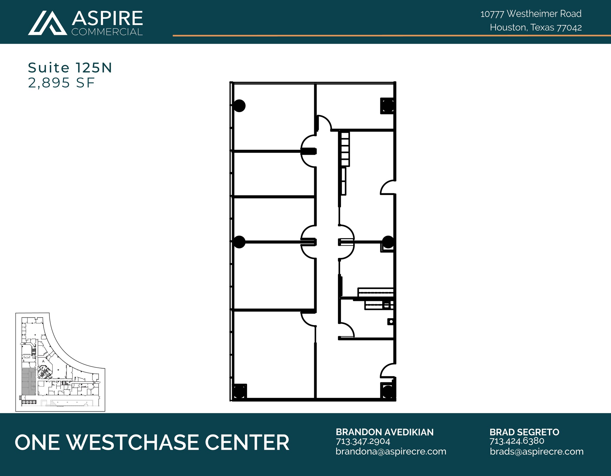 10777 Westheimer Rd, Houston, TX à louer Plan d’étage– Image 1 sur 1