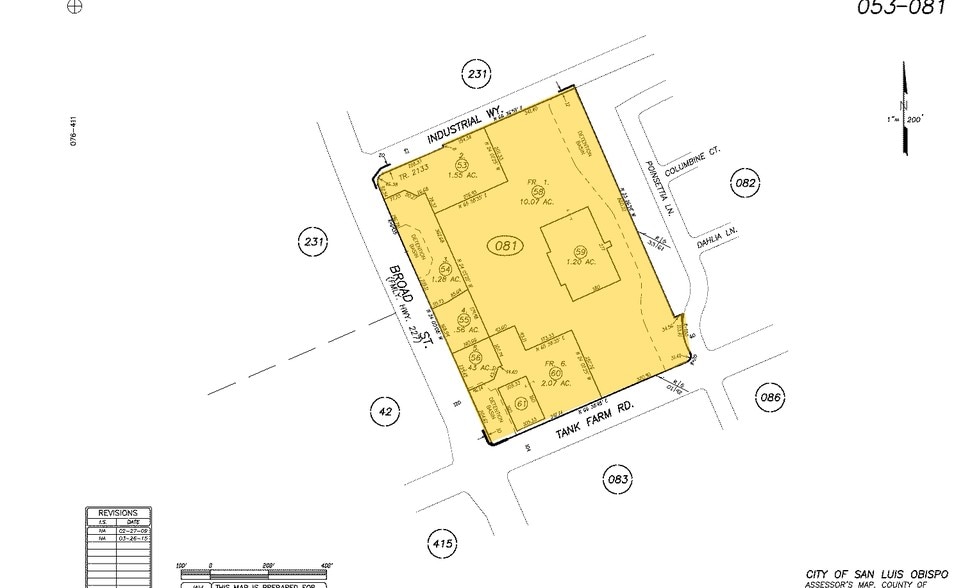 3830 Broad St, San Luis Obispo, CA à vendre - Plan cadastral – Image 3 sur 3