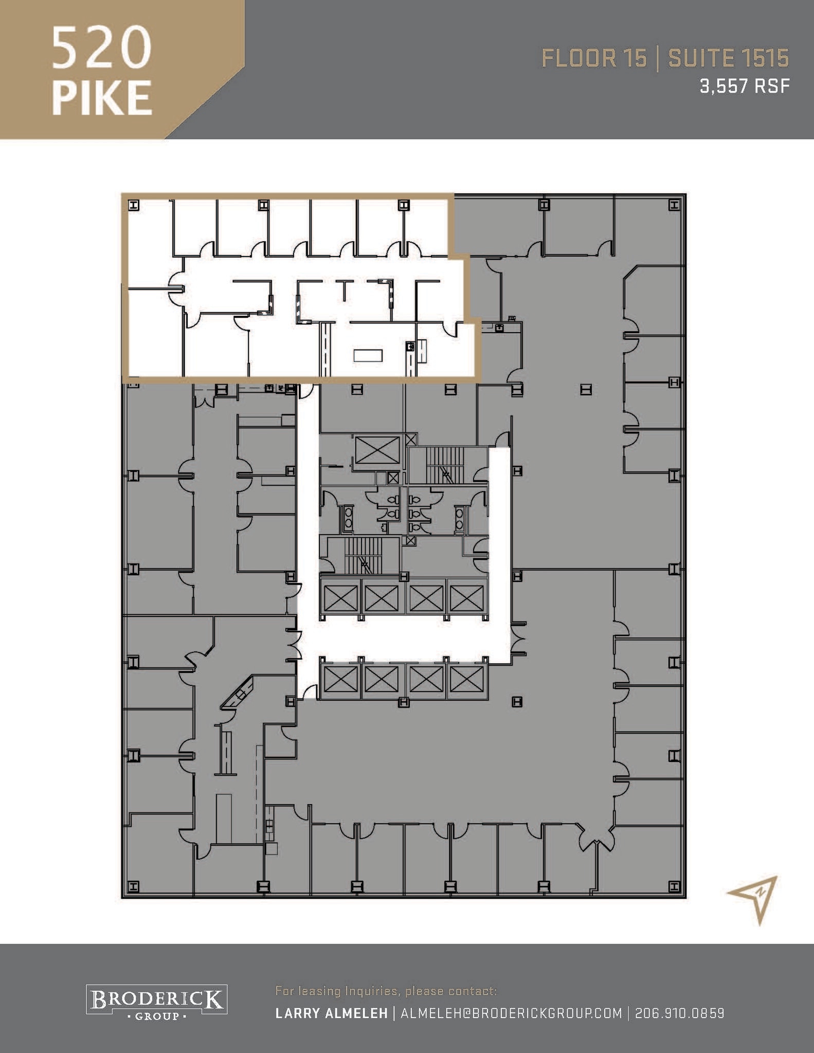 520 Pike St, Seattle, WA à louer Plan d’étage– Image 1 sur 1