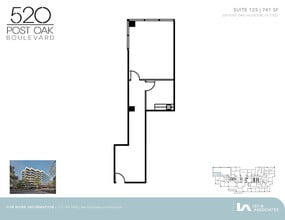 520 Post Oak Blvd, Houston, TX à louer Plan d’étage– Image 1 sur 1