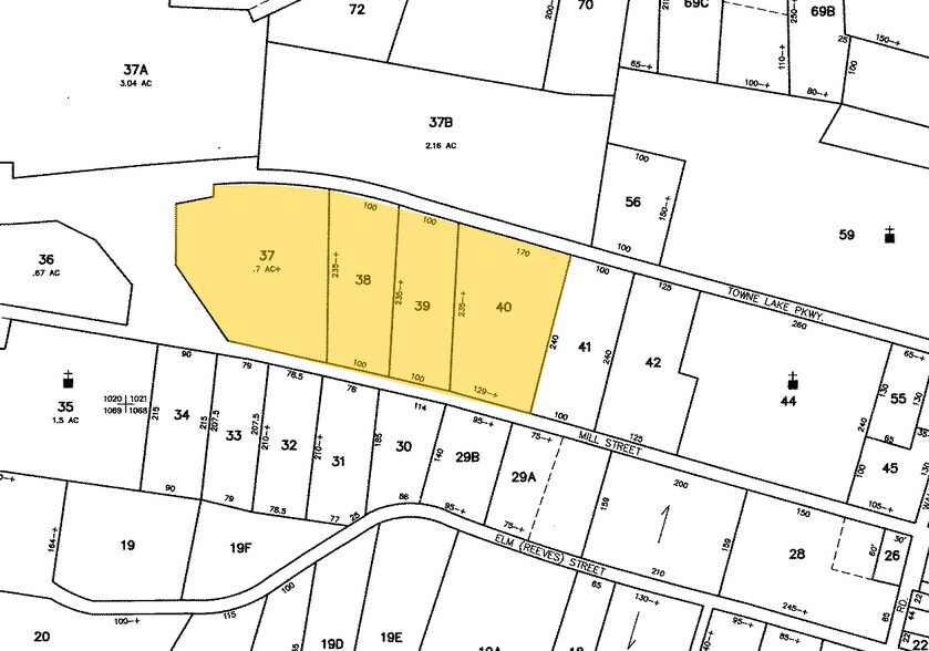 117 Towne Lake Pky, Woodstock, GA à louer - Plan cadastral – Image 3 sur 7