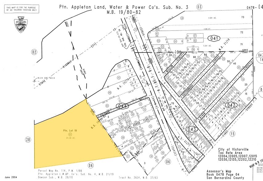 I-15 & D St, Victorville, CA à vendre - Plan cadastral – Image 2 sur 14