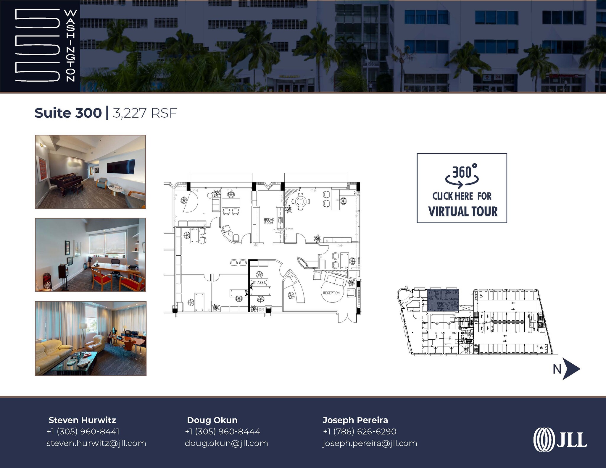555 Washington Ave, Miami Beach, FL à louer Plan d’étage– Image 1 sur 1