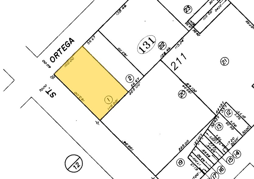 630 Chapala St, Santa Barbara, CA à vendre - Plan cadastral – Image 3 sur 3