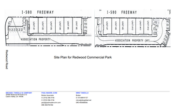 21634 Redwood Rd, Castro Valley, CA à louer Plan de site– Image 2 sur 2