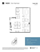 18201 Von Karman Ave, Irvine, CA à louer Plan d’étage– Image 1 sur 2