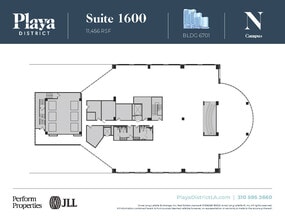 6100 Center Dr, Los Angeles, CA à louer Plan d’étage– Image 1 sur 1