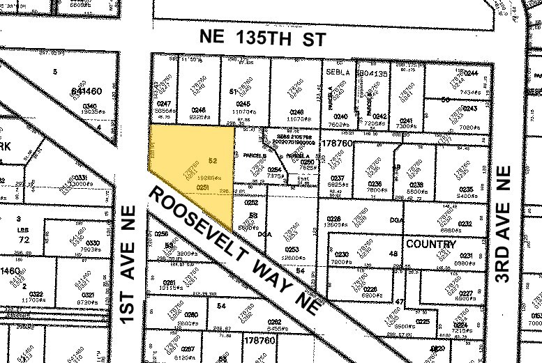 13344 1st Ave NE, Seattle, WA à louer - Plan cadastral – Image 2 sur 7