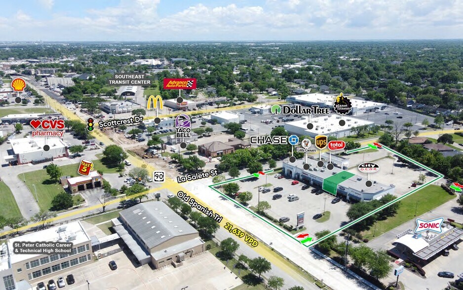3636 Old Spanish Trl, Houston, TX à louer - Aérien – Image 3 sur 4