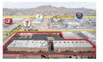 2855 W Cactus Rd, Phoenix, AZ - Vue aérienne vue de carte - Image1