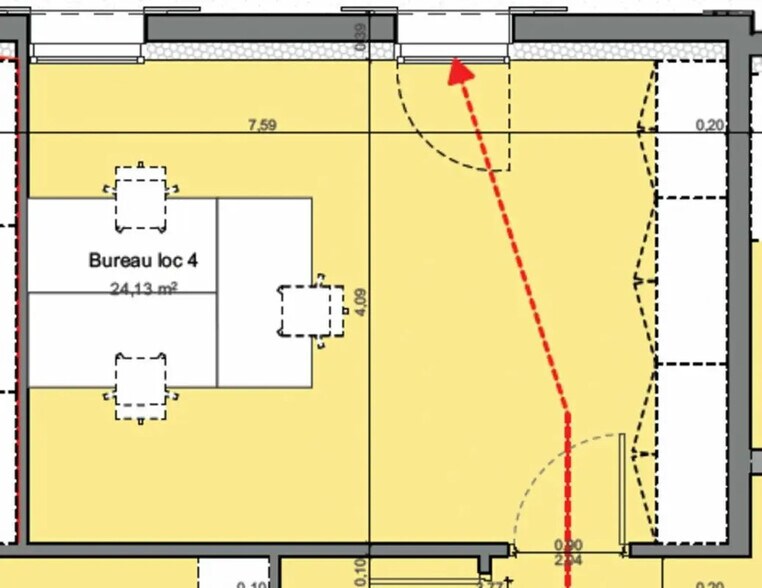 Bureau dans Biscarrosse à louer - Plan d’étage – Image 2 sur 2
