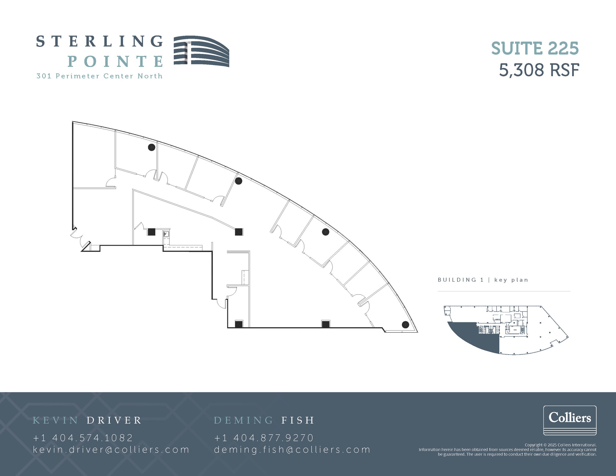 301 Perimeter Ctr N, Atlanta, GA à louer Plan d’étage– Image 1 sur 2