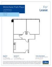 11490 Westheimer Rd, Houston, TX à louer Plan d’étage– Image 1 sur 1
