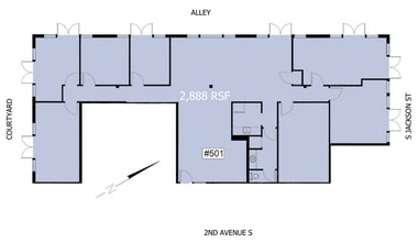 401 2nd Ave S, Seattle, WA à louer Plan d’étage– Image 1 sur 7