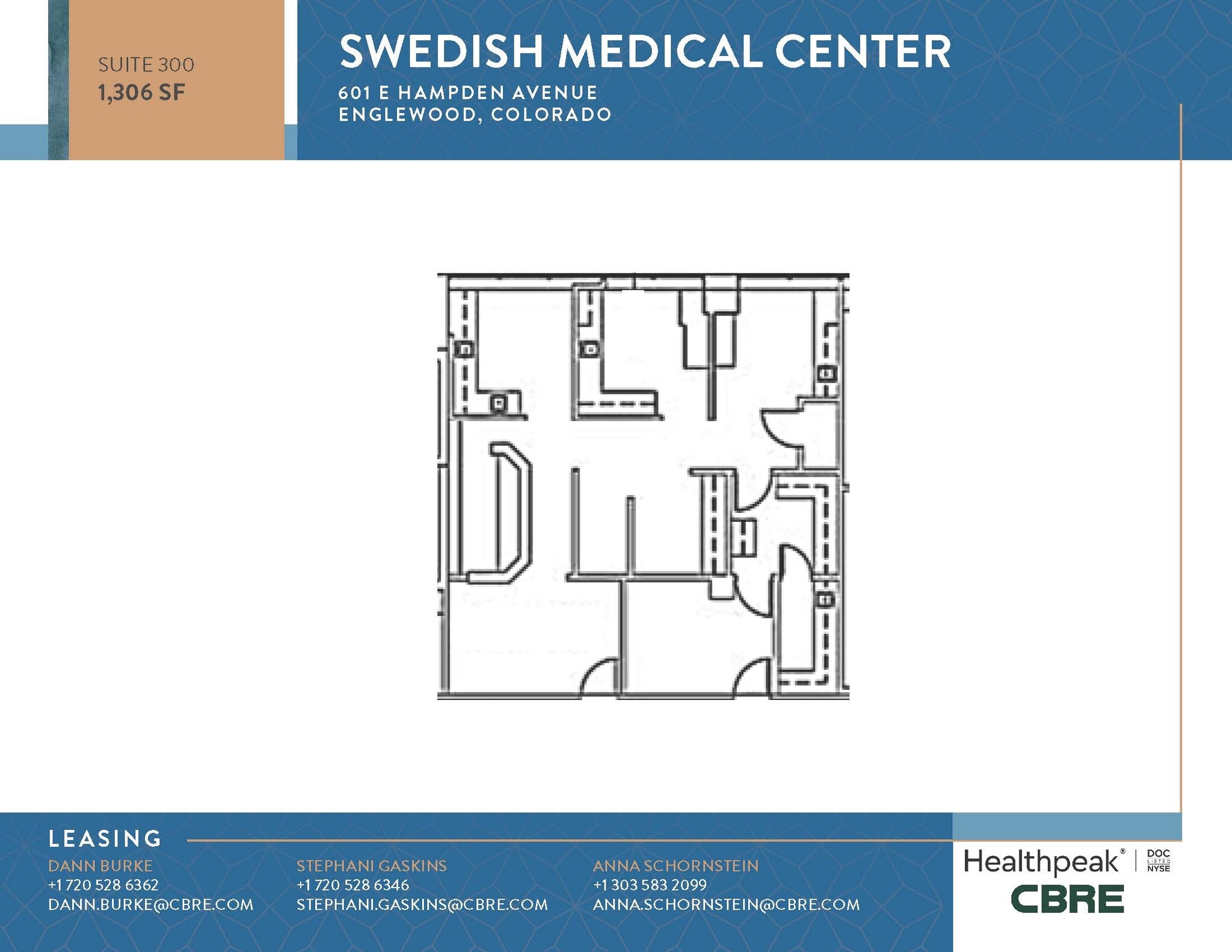 701 E Hampden Ave, Englewood, CO à louer Plan d’étage– Image 1 sur 1