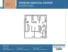 701 E Hampden Ave, Englewood, CO à louer Plan d’étage– Image 1 sur 1