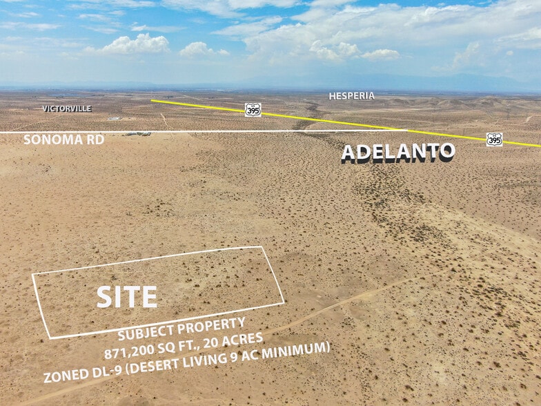 NWC Desert Flower Rd & Topaz, Adelanto, CA à vendre - Photo principale – Image 1 sur 6