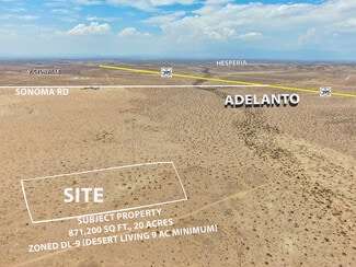 Plus de détails pour NWC Desert Flower Rd & Topaz, Adelanto, CA - Terrain à vendre