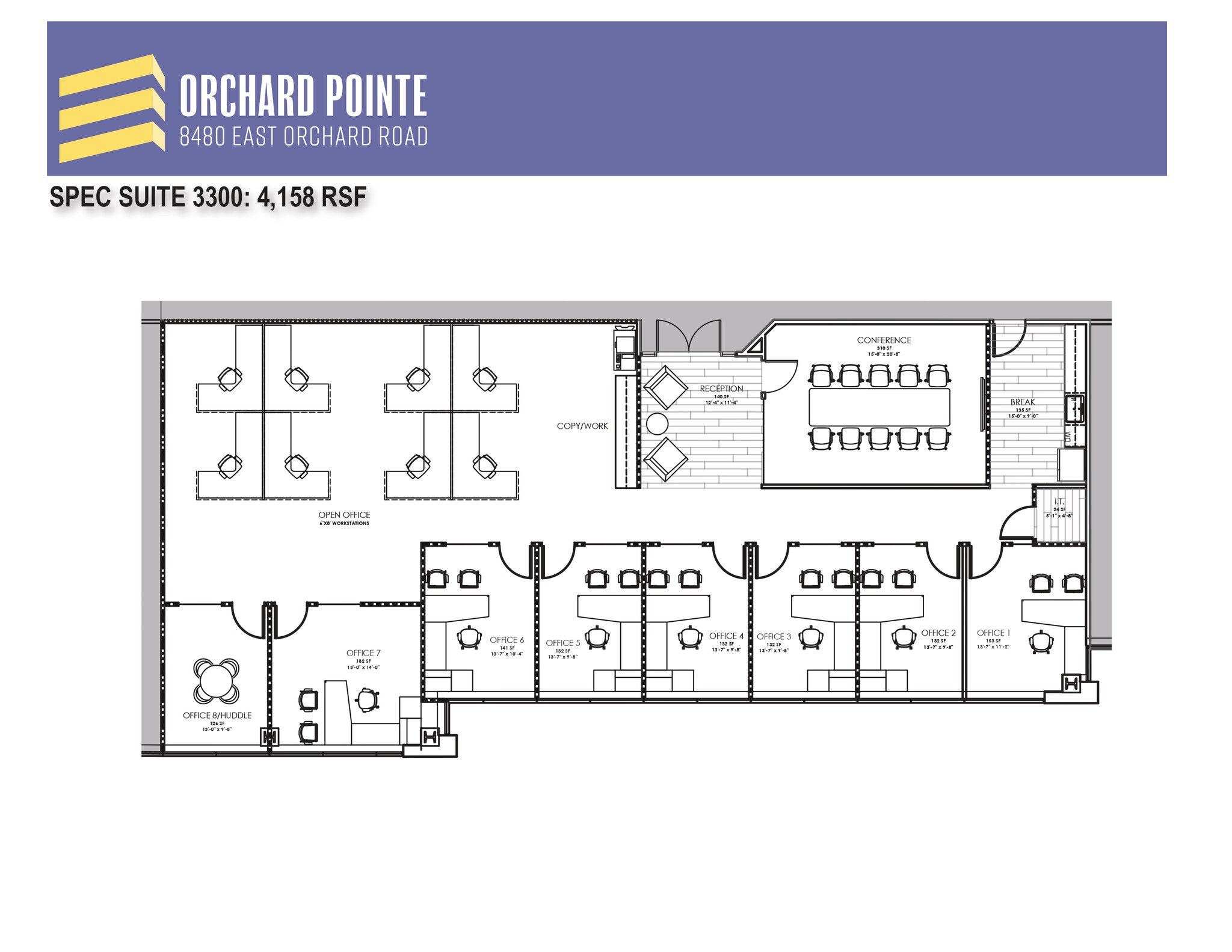 8480 E Orchard Rd, Greenwood Village, CO à louer Plan d’étage– Image 1 sur 1