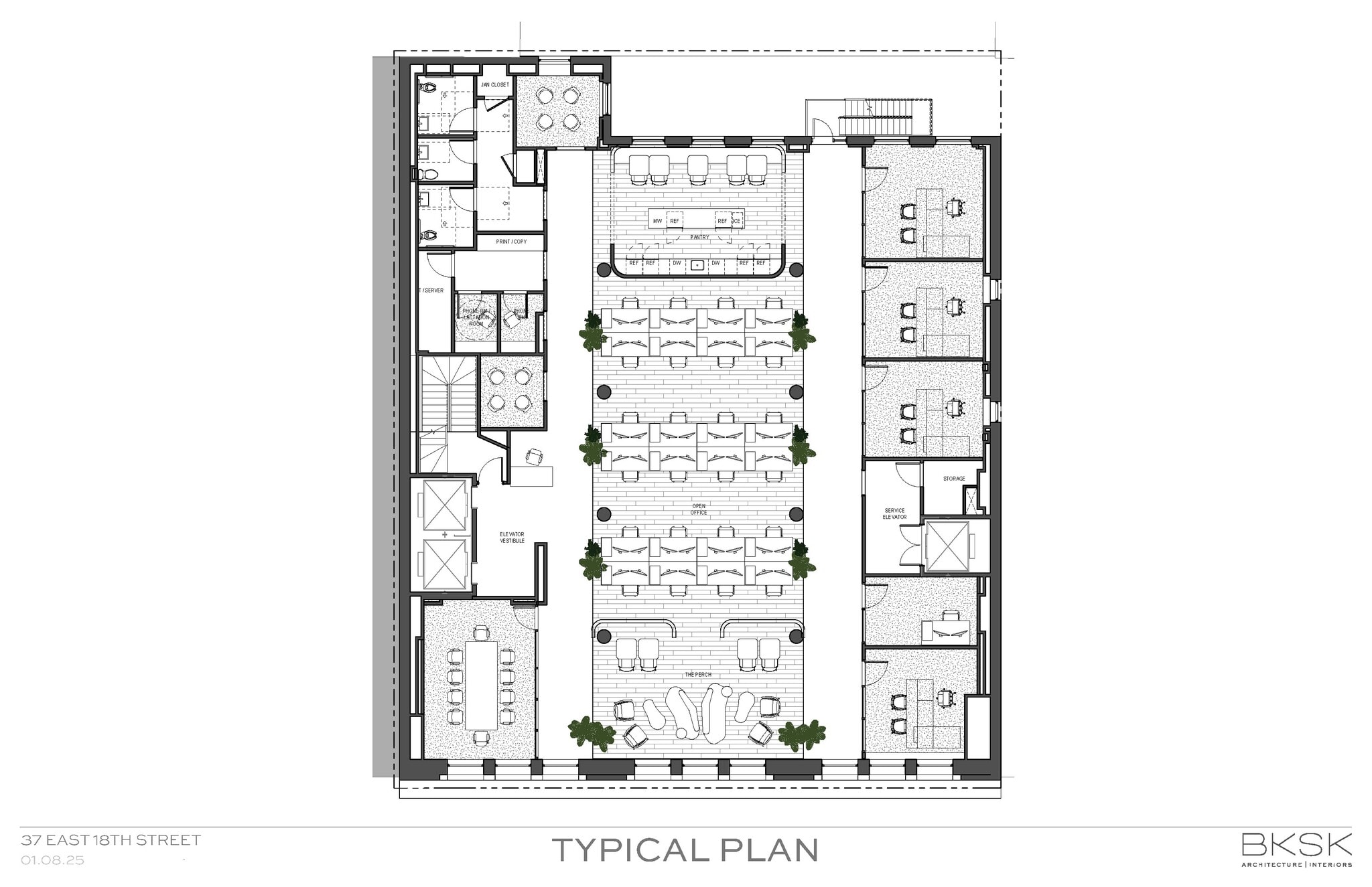 37 E 18th St, New York, NY à louer Plan d’étage– Image 1 sur 9