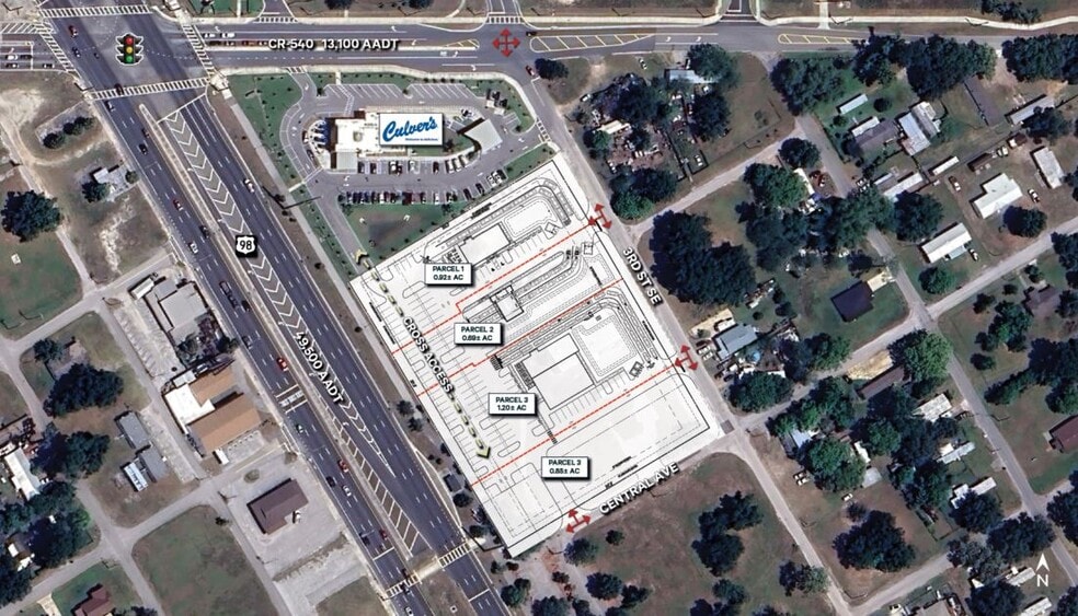 Central Ave & 3rd St SE, Lakeland, FL à louer - Plan de site – Image 2 sur 2