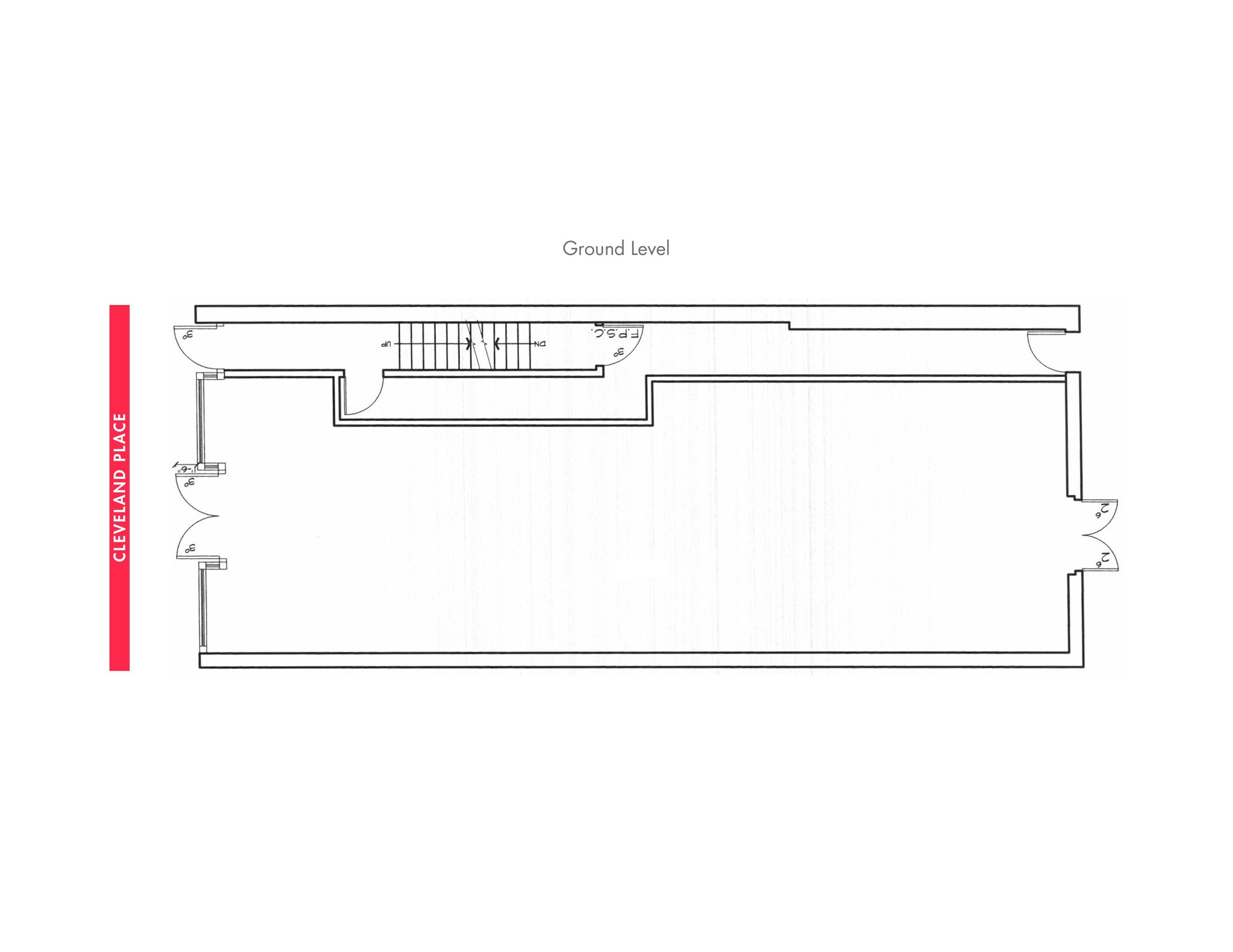 23 Cleveland Pl, New York, NY à louer Plan d’étage– Image 1 sur 5