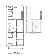 3530 11A St NE, Calgary, AB à louer Plan d’étage– Image 1 sur 1
