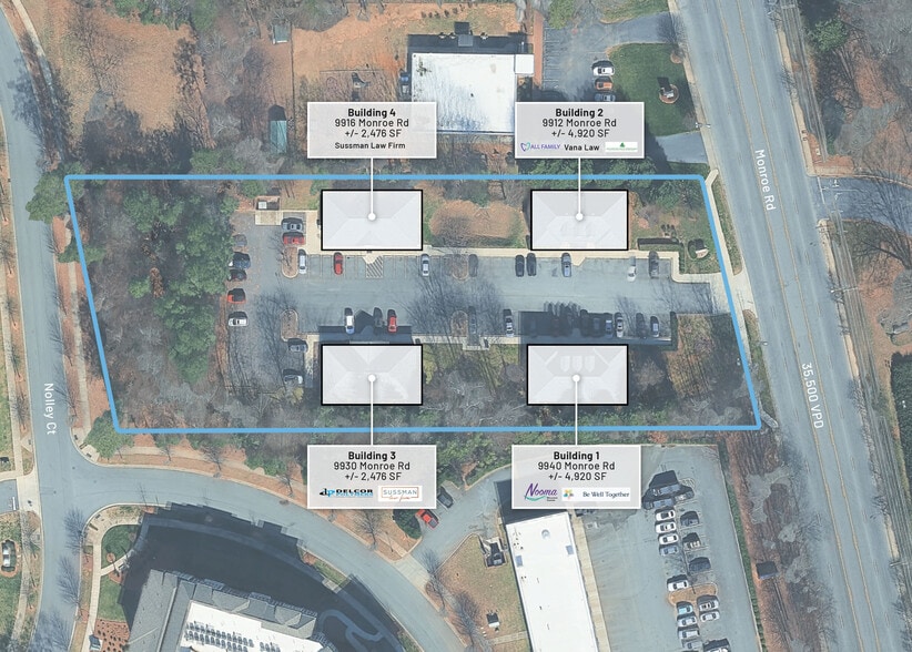 Sardis Office Park portefeuille de 4 biens à vendre sur LoopNet.fr - Aérien – Image 3 sur 6