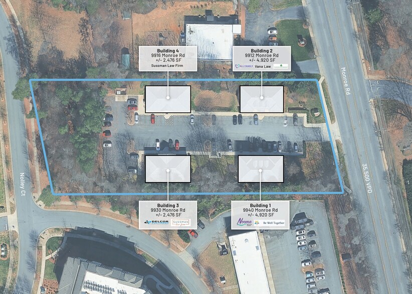 Sardis Office Park portefeuille de 4 biens à vendre sur LoopNet.fr - Aérien – Image 3 sur 6