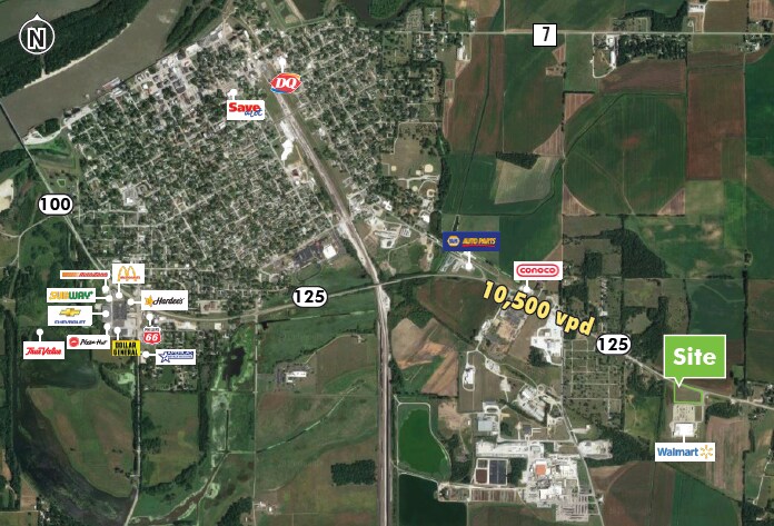 100 Lincoln Ave, Beardstown, IL à louer - Aérien – Image 2 sur 3