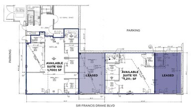 790 Sir Francis Drake Blvd, San Anselmo, CA à louer Plan d’étage– Image 1 sur 1